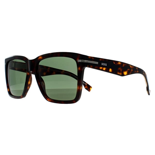 Hugo Boss Hugo Boss Men's Rectangle Havana Green BOSS 1745/S in Brown - 2