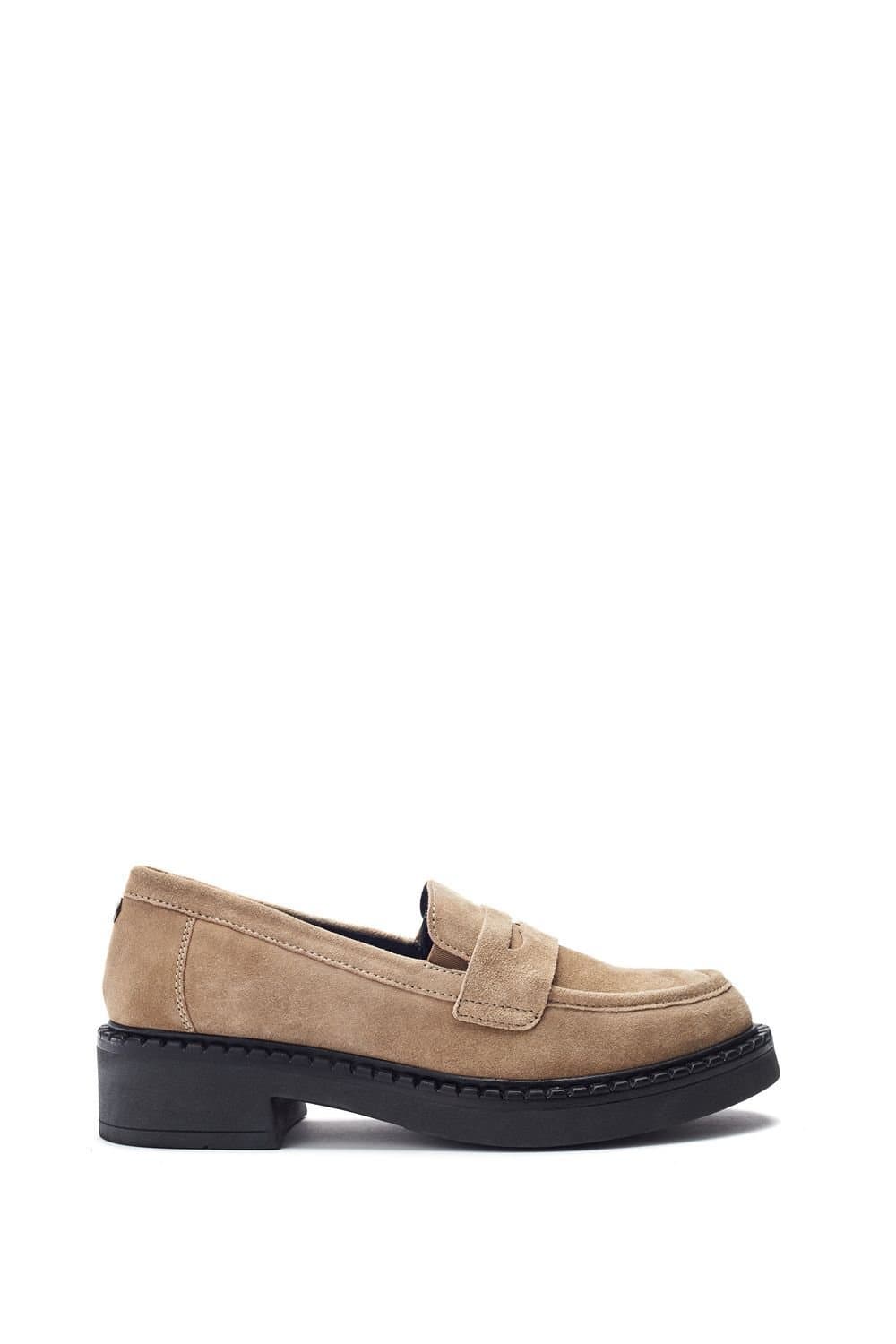 Moda In Pelle Moda In Pelle Taupe Suede Loafers
