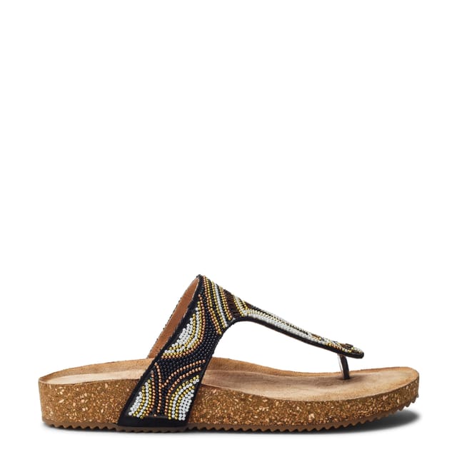b.soleful b.soleful Women's 'Lisara' Porvair Sandals in Black - 2