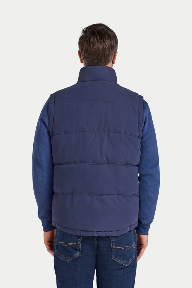 raging bull Raging Bull Men's Classic Padded Gilet in Navy - 2