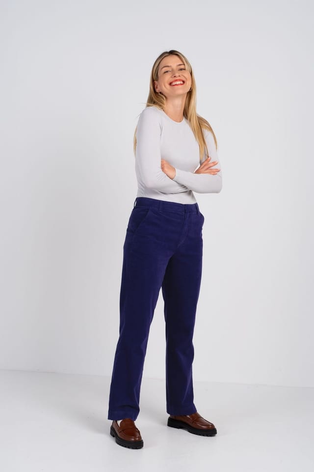 Kettlewell Kettlewell Women's Jamie Cord Bootcut Trousers in Cobalt - 3