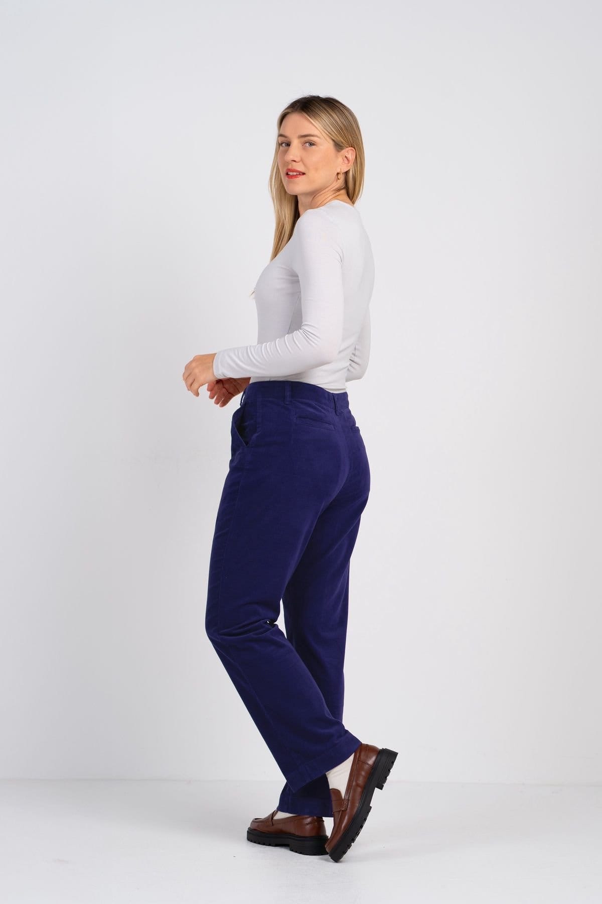 Kettlewell Kettlewell Women's Jamie Cord Bootcut Trousers in Cobalt - 4