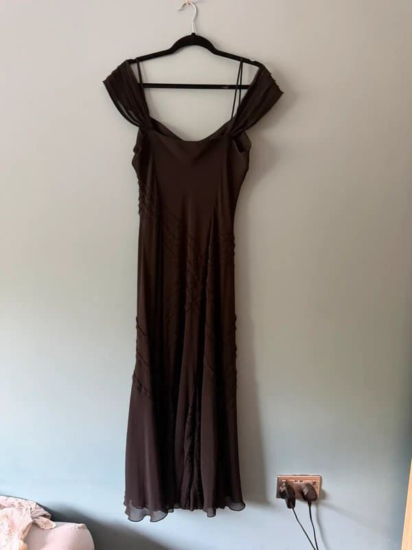 Per Una Black Flowy Dress