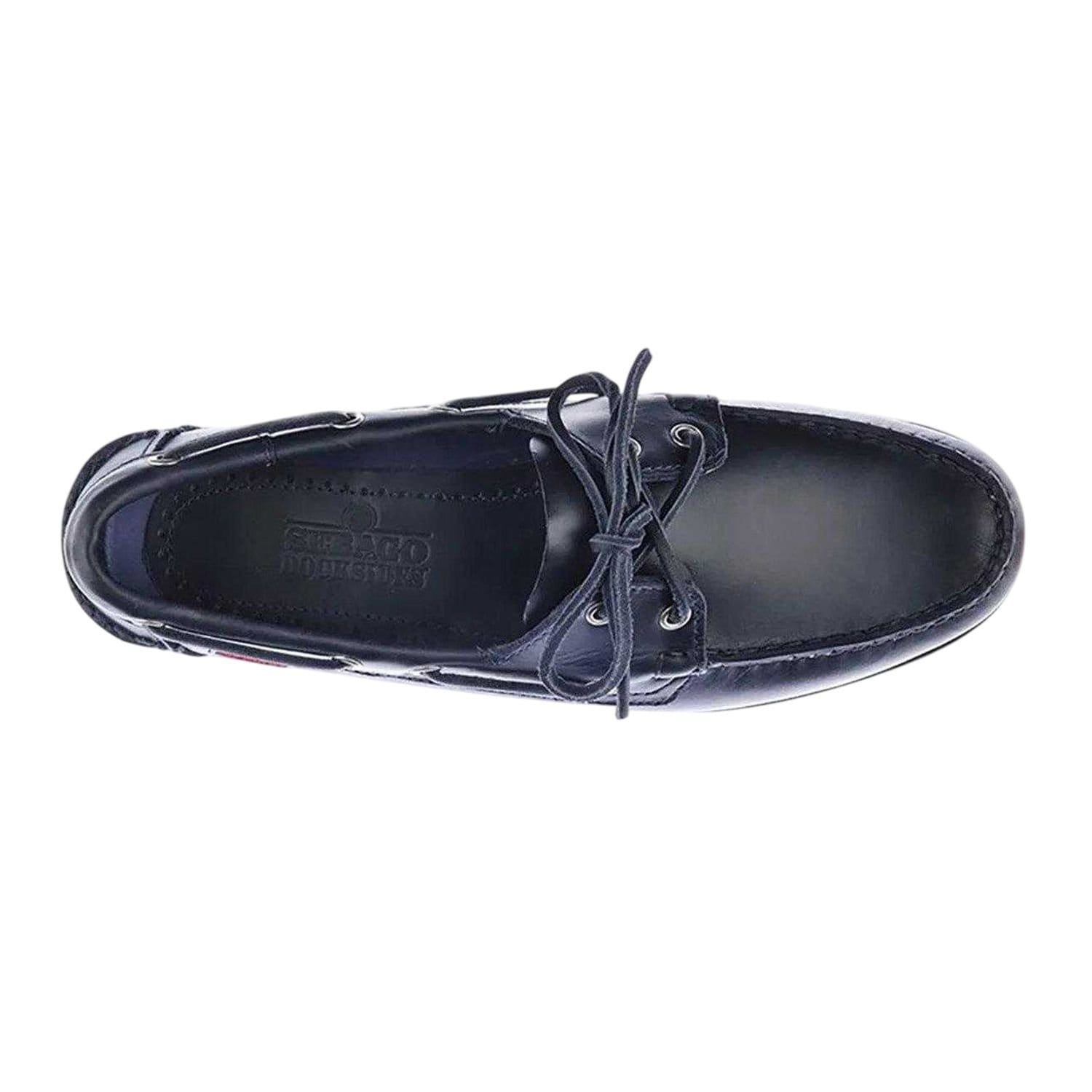 Sebago Sebago Men's Endeavor Waxed Leather Boat Shoes in Navy - 4