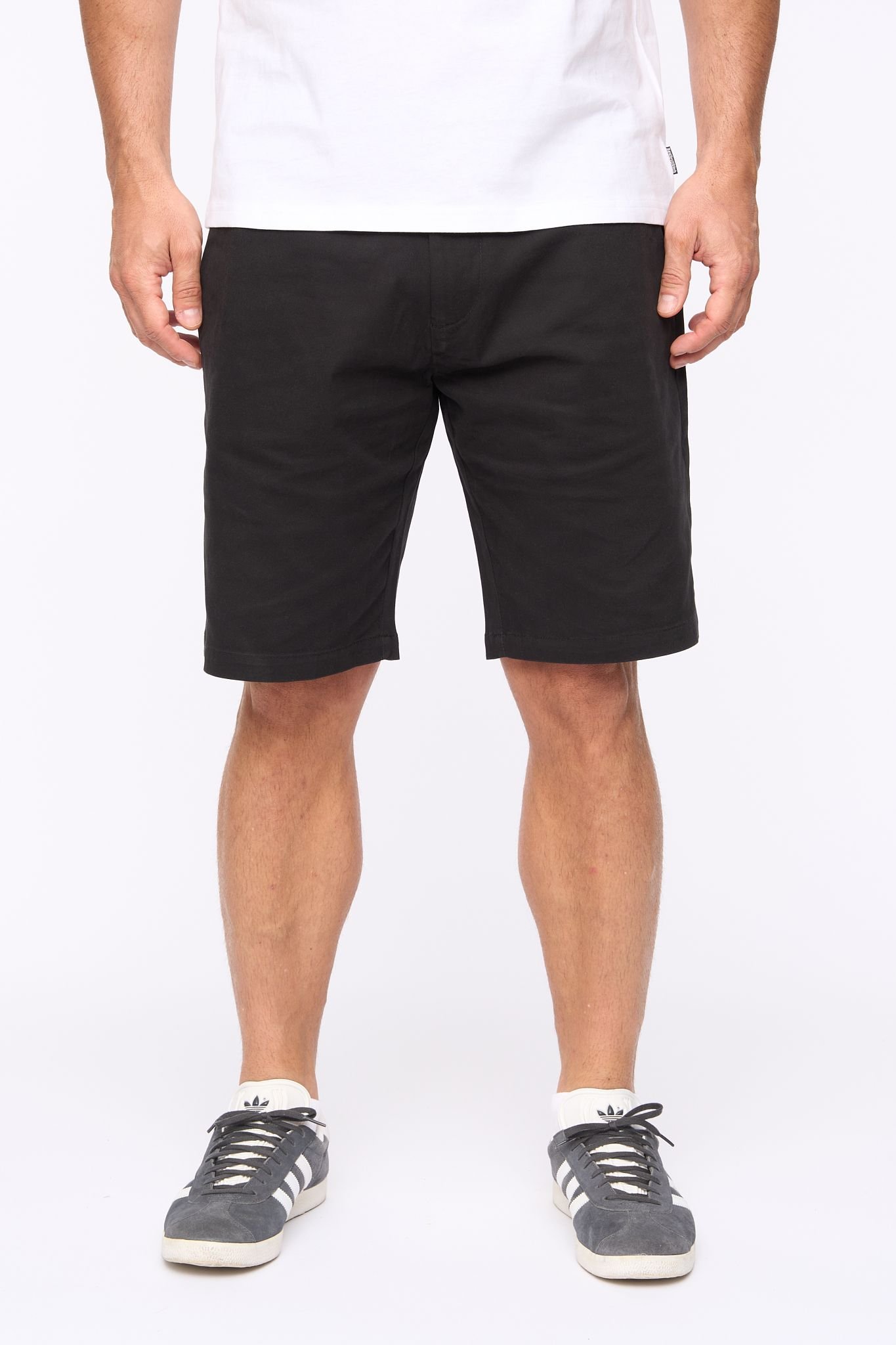Bewley&Ritch Bewley&Ritch Men's Clarksten Cotton Stretch Regular Fit Chino Shorts in Black - 2