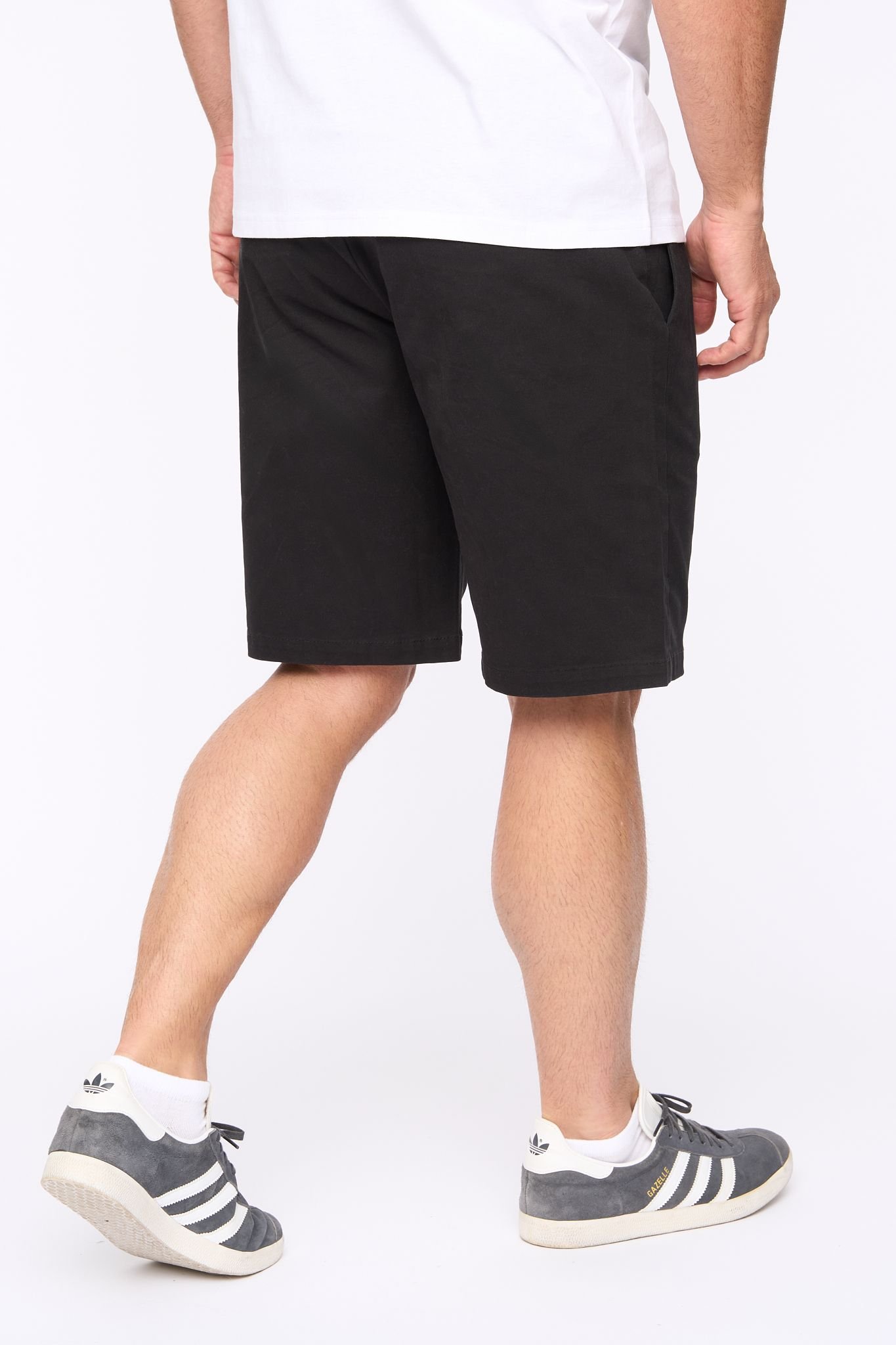 Bewley&Ritch Bewley&Ritch Men's Clarksten Cotton Stretch Regular Fit Chino Shorts in Black - 3