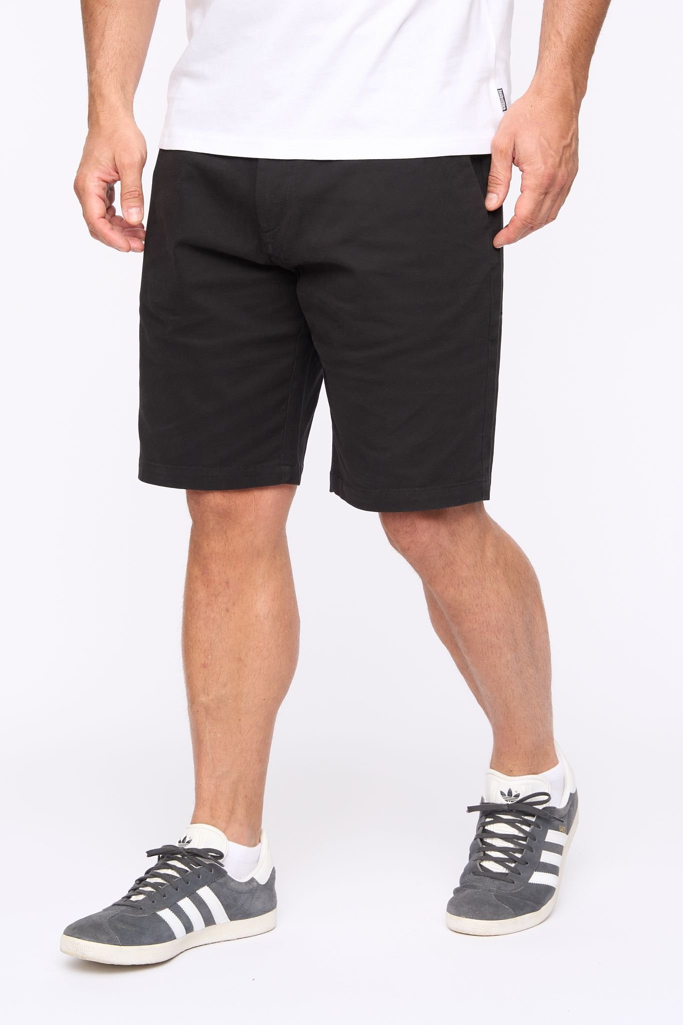 Bewley&Ritch Bewley&Ritch Men's Clarksten Cotton Stretch Regular Fit Chino Shorts in Black - 4