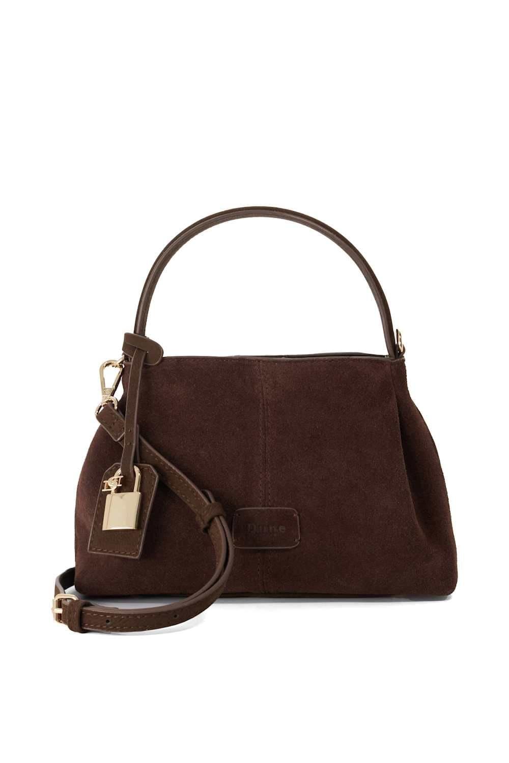 Dune London Dune London Women's 'Decades' Suede Bag in Brown