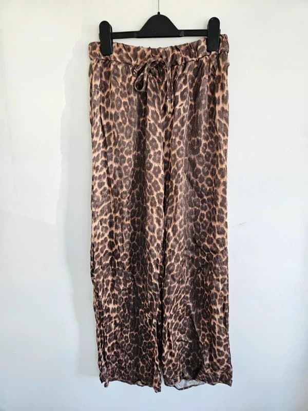 ASOS Asos washed leopard print trousers size small