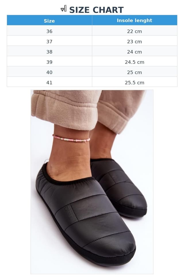 Love Lace Love Lace Women's Big Star Step In Textile Slippers With Warm Rubber Sole in Black - 3