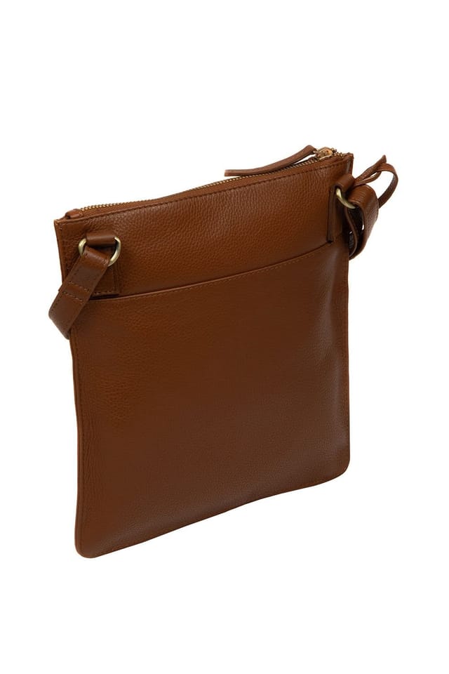 Pure Luxuries London Pure Luxuries London Women's 'Wren' Leather Cross Body Bag in Tan - 3