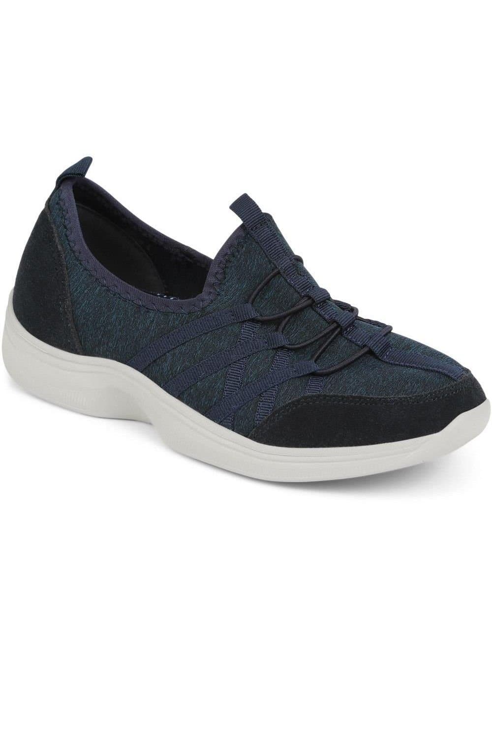 Easyfit Easyfit Women's Extra-Wide Bungee Lace Trainers in Navy