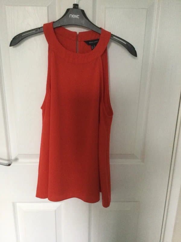 New Look Halter neck top, with zip to back