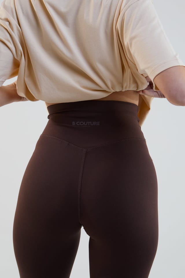 BCouture BCouture Women's High-Waisted Leggings in Dark Brown - 3