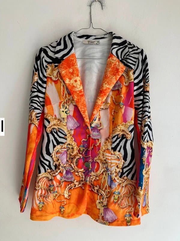 Missy Missy small jacket tropical summer gemmbeaded jacket small women’s new