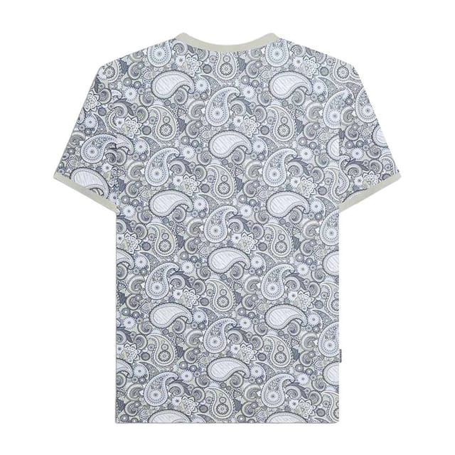 Lambretta Lambretta Men's SS25 Paisley T-Shirt in Pale Green - 2