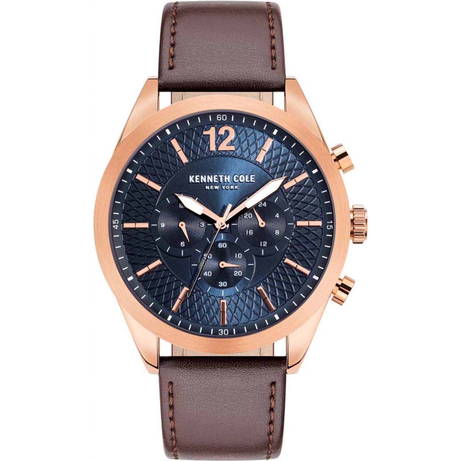 Kenneth Cole Kenneth Cole Men's KC51085003 Modern 48mm Quartz Watch in Brown
