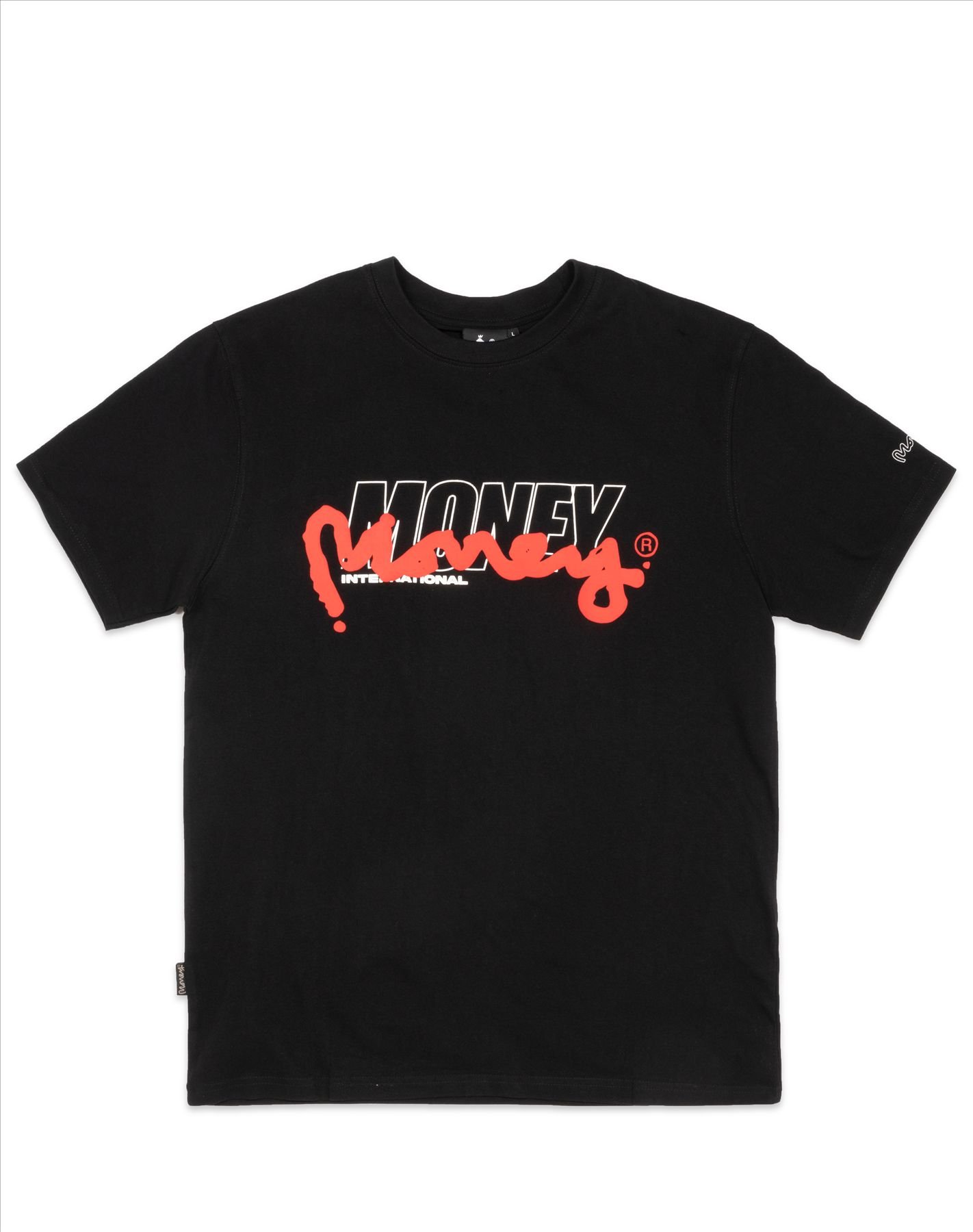Money Money Men's Double Tee in Black - 1