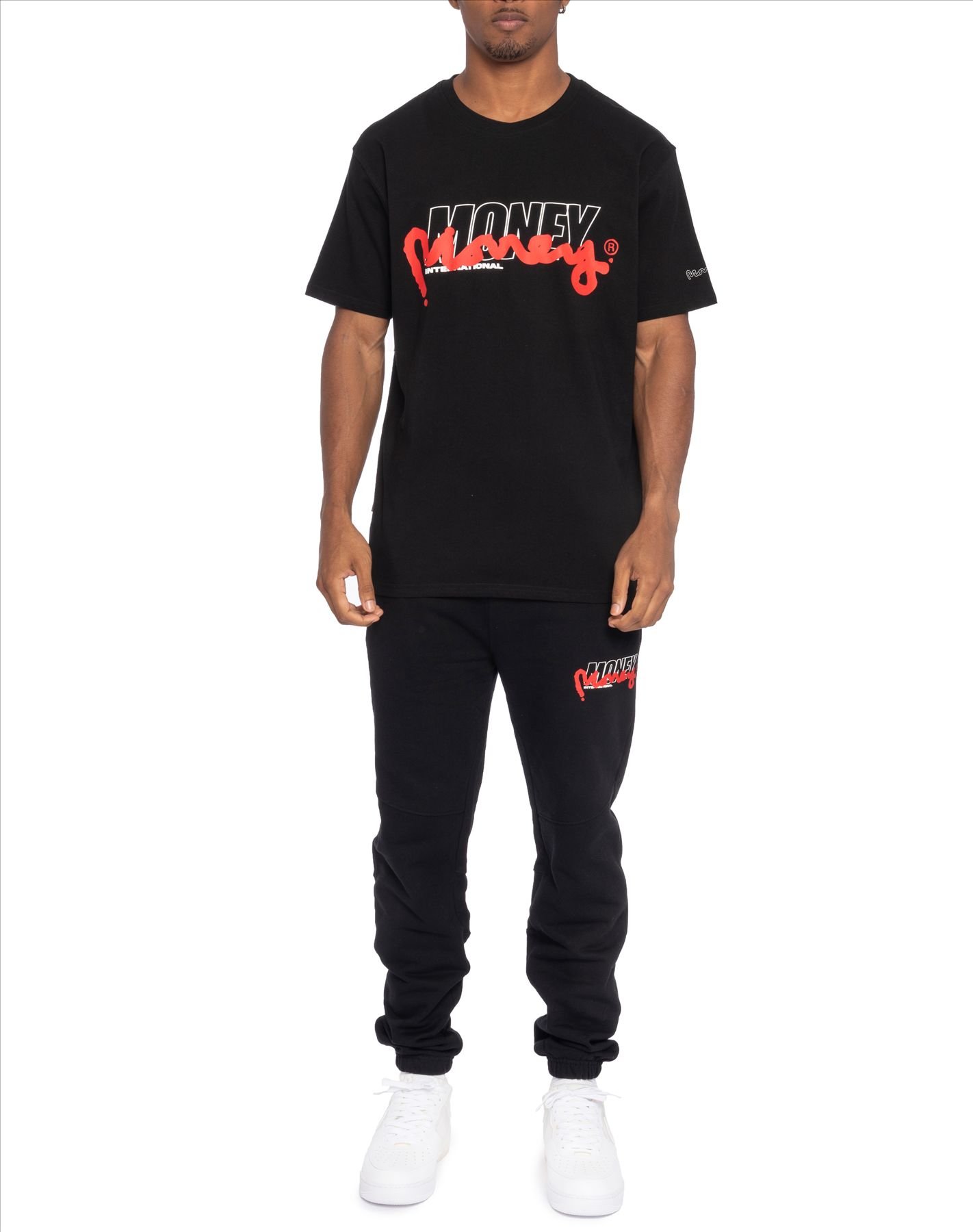 Money Money Men's Double Tee in Black - 3