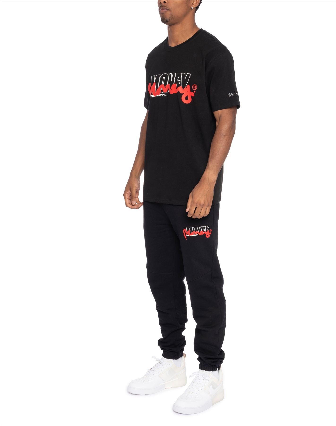 Money Money Men's Double Tee in Black - 4