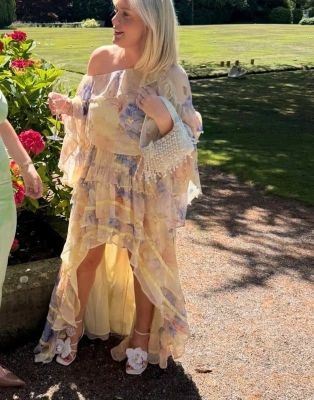 ASOS ASOS Luxe Pearl embellished maxi dress - buttermilk/yellow