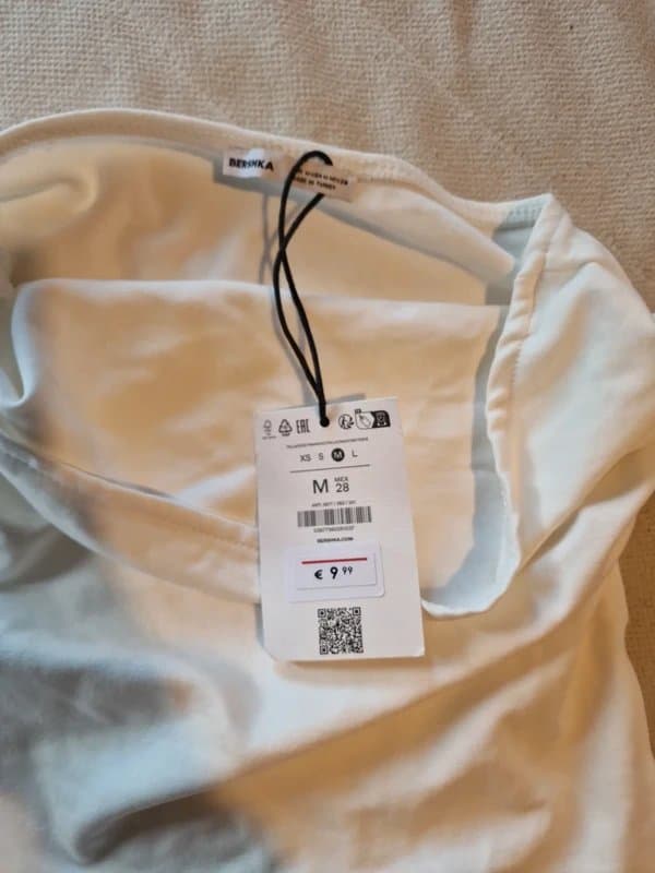 Bershka Bershka white boob tube top