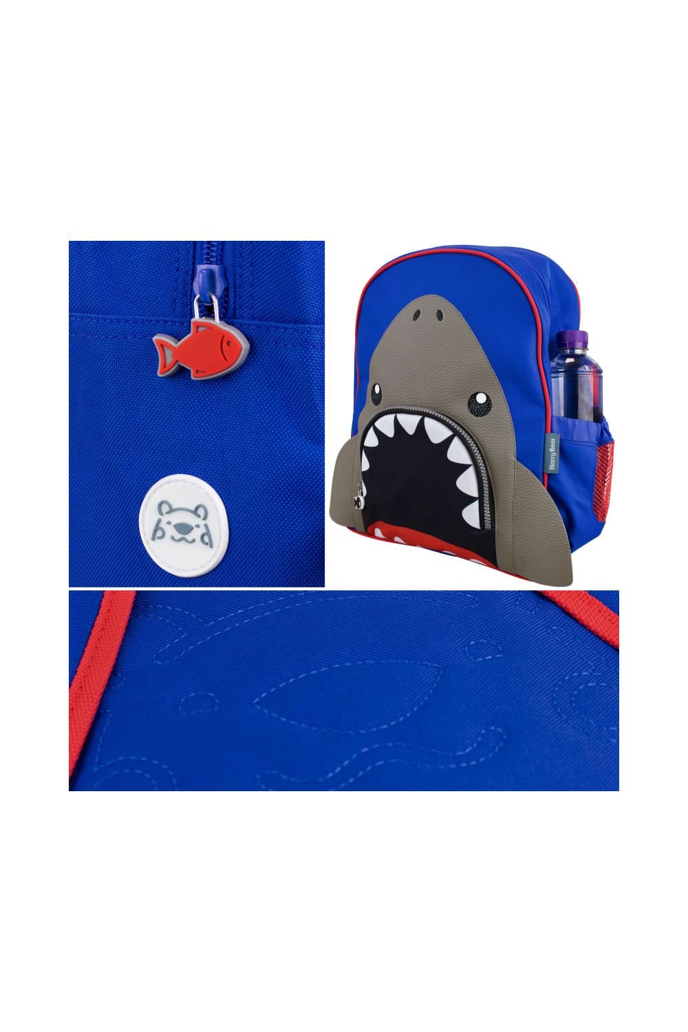Harry Bear Harry Bear Men's Shark Backpack in Blue - 3