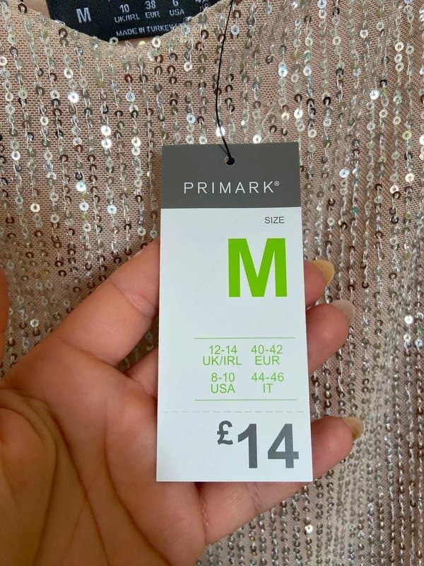 Primark Primark Rose Gold / Pink Sequin Cami Top (NWOT) - Size M
