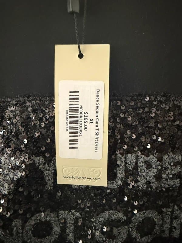 Never Fully Dressed Black Never Fully Dressed Cara Sequin long dress **Brand new**