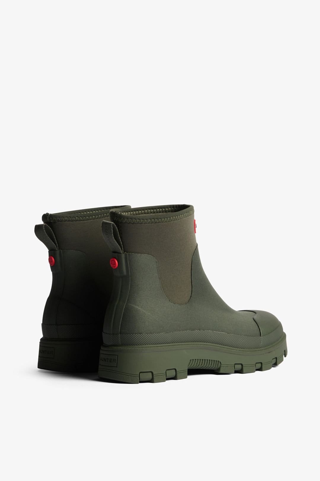 Hunter Hunter Women's Unisex Elements Neoprene Chelsea Boot Dark Olive in Khaki - 4