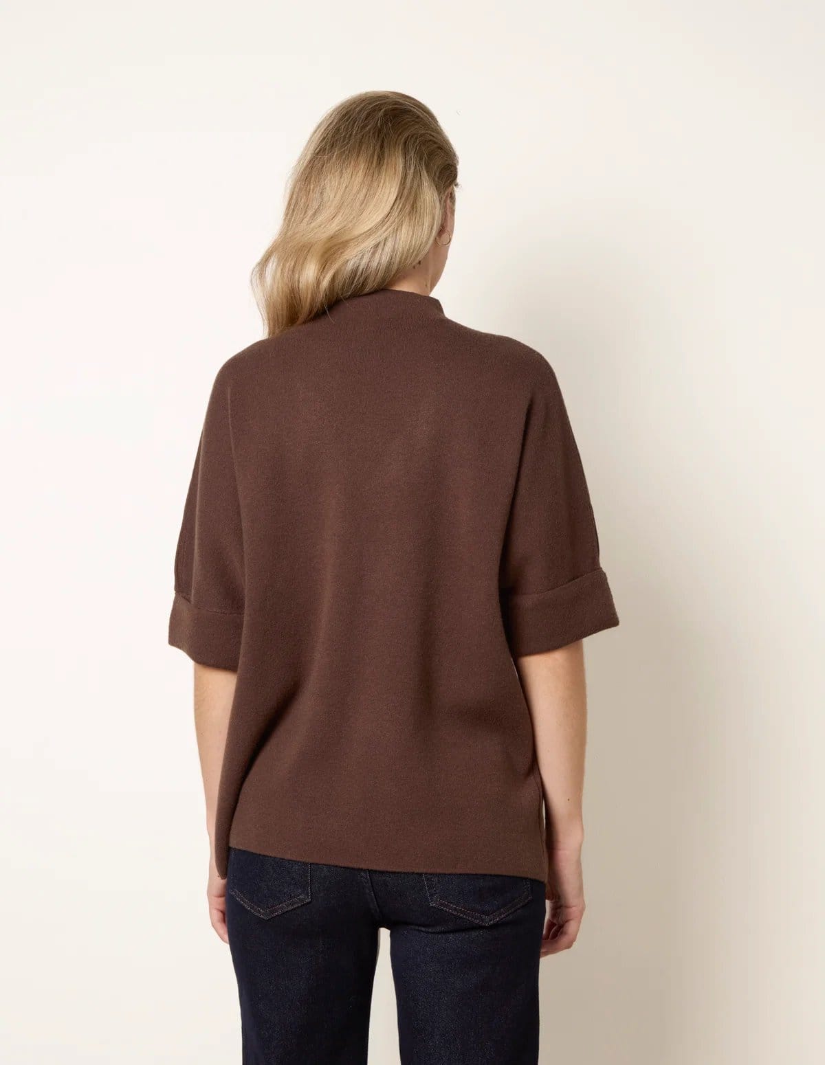 Blue Vanilla Short Sleeve Button Detail Jumper - 4