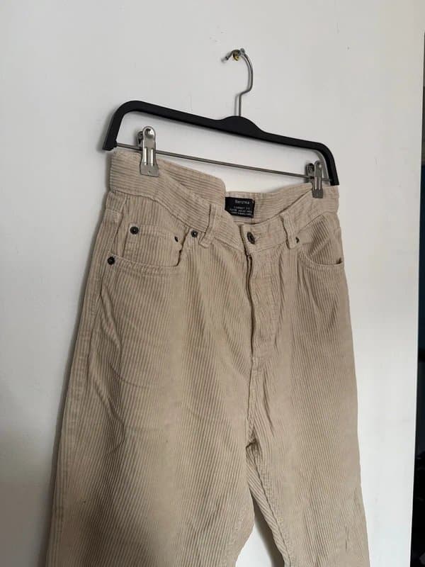 Bershka Bershka beige Corduroy Trousers