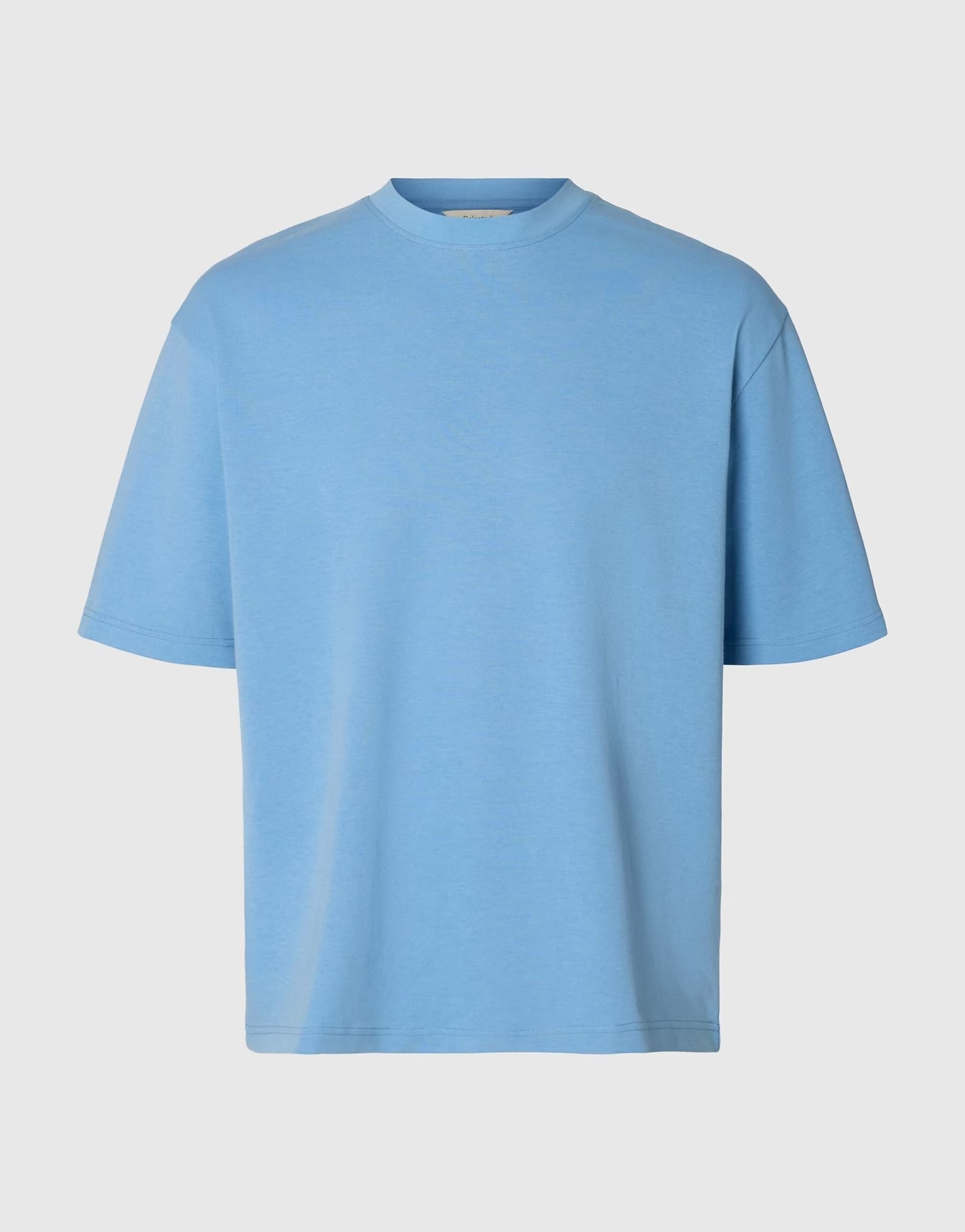 ASOS Selected T-shirt in blissful blue
