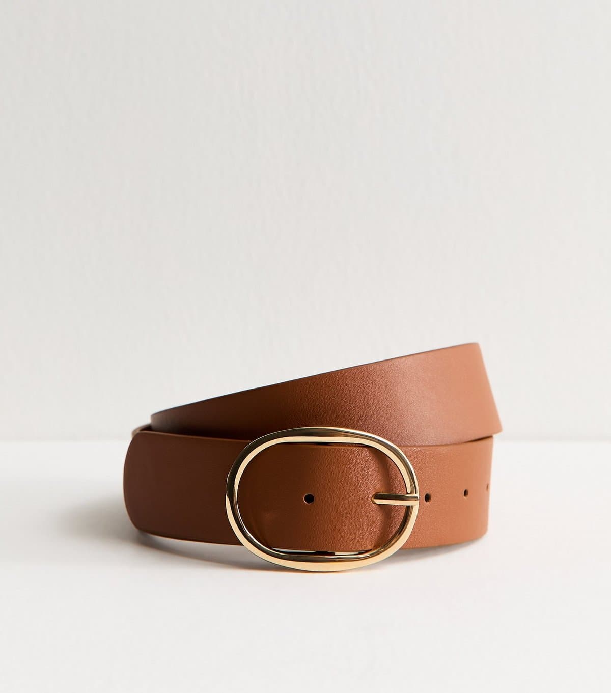 New Look New Look Tan Oval Buckle Belt