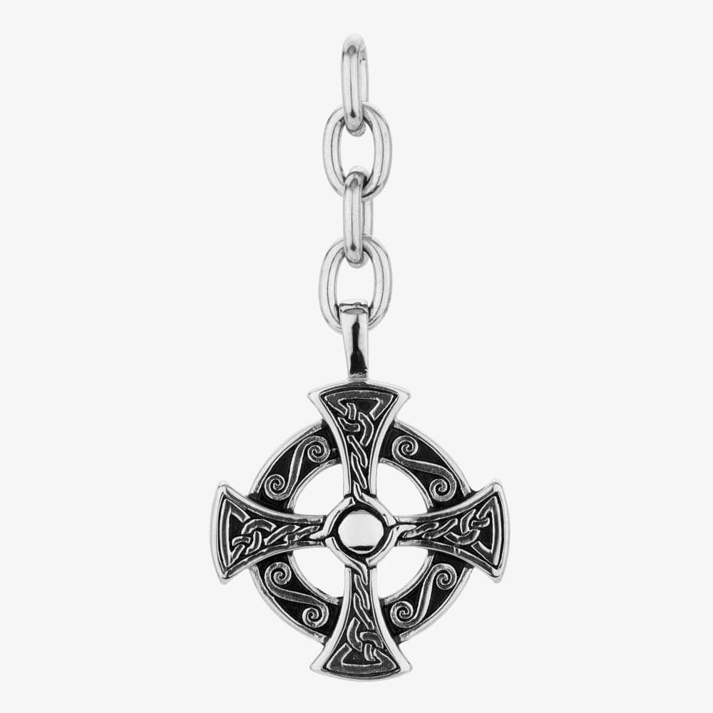 Bourne and Wilde Bourne and Wilde Men's Celtic Cross Pendant CST-191 in Silver - 1