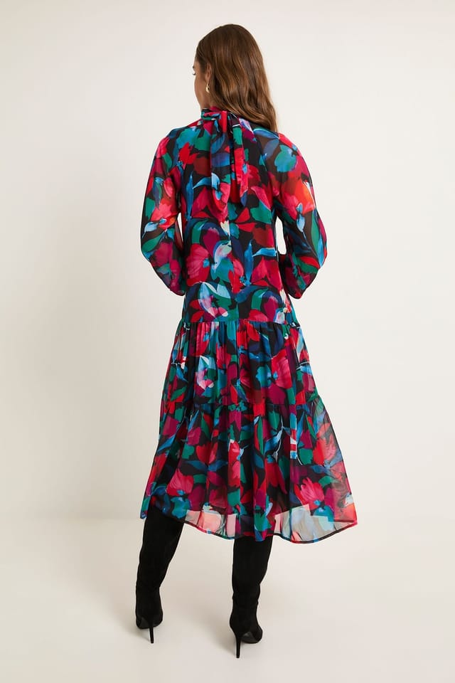 Wallis Wallis Women's Floral Print Smock Dress in Black - 3