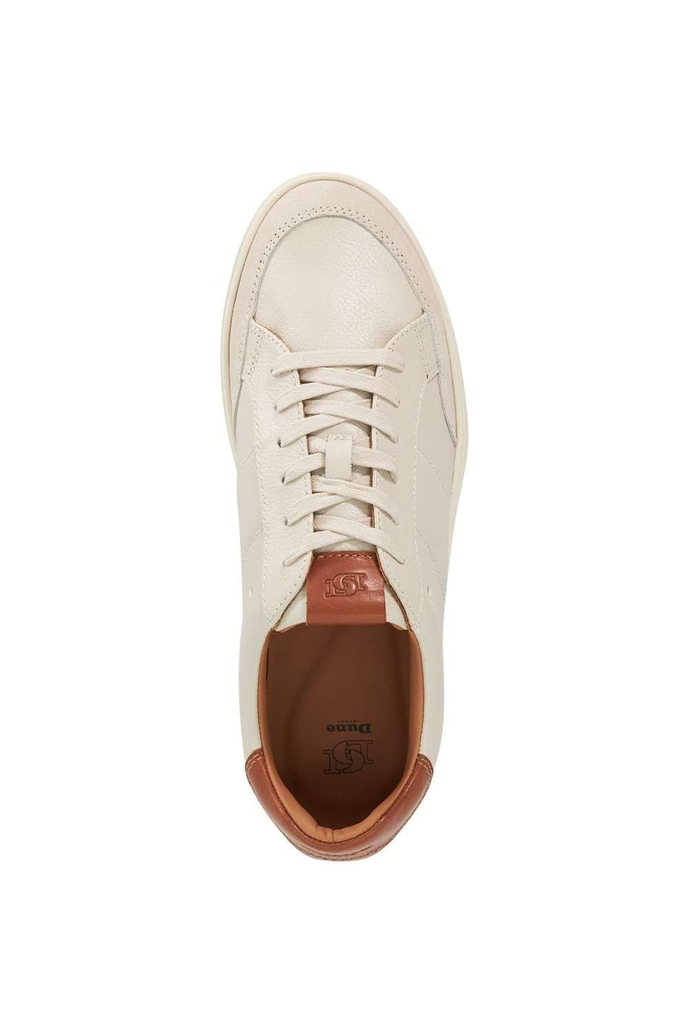Dune London Dune London Men's 'Tabor' Leather Trainers in White - 4
