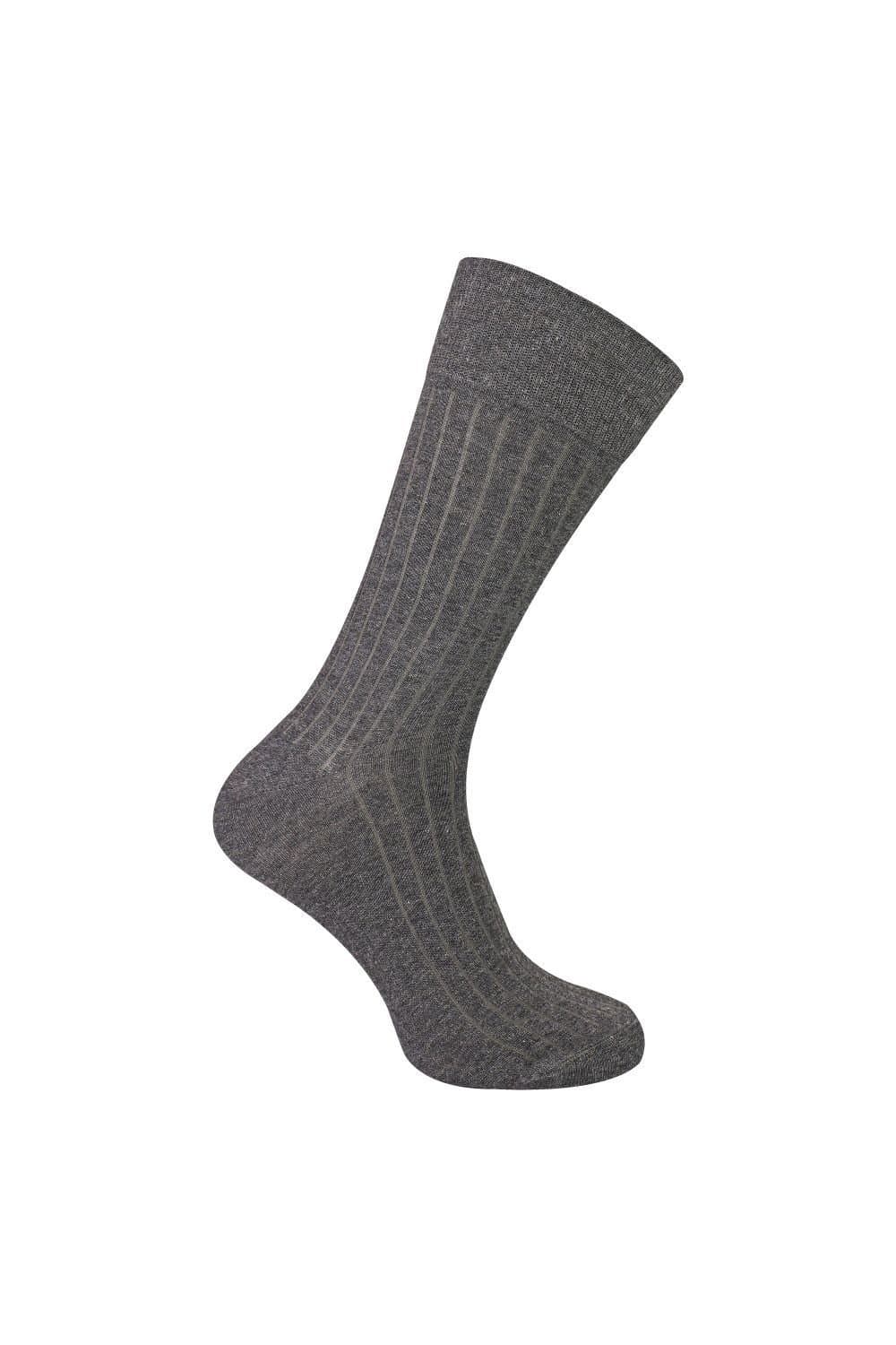 Steven Steven Men's Cotton Camel Wool Socks - Warm Breathable Comfort for Everyday Wear in Grey