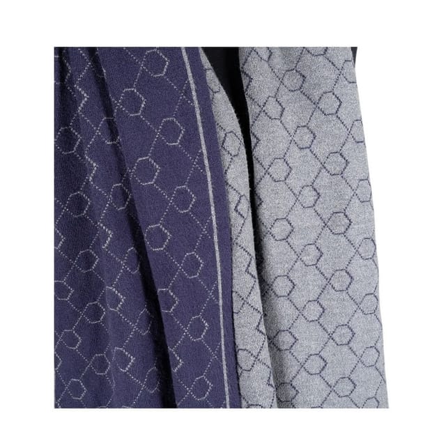 Coldstream Coldstream Women's Morham Repeat Logo Knitted Scarf in Navy - 3
