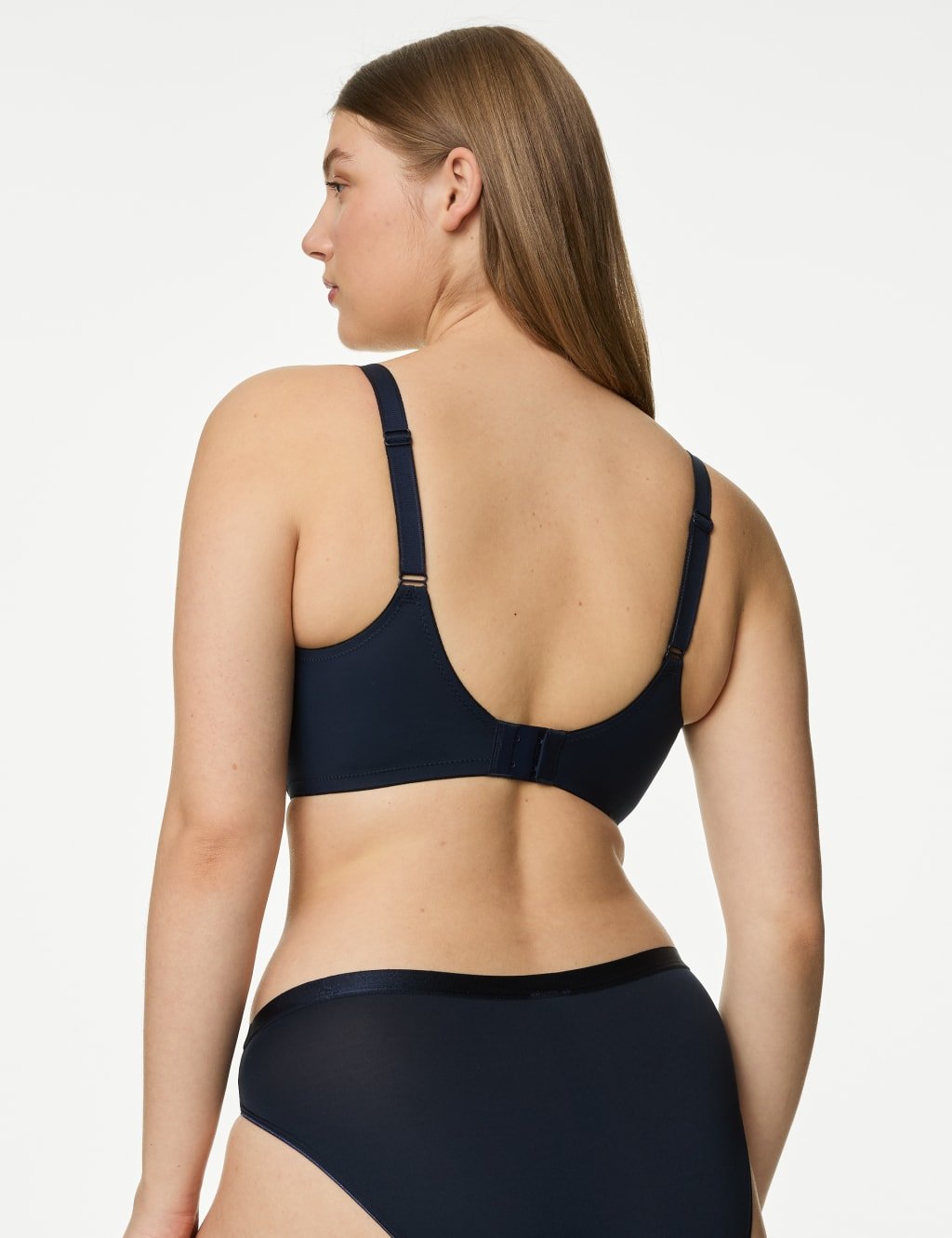 Marks & Spencer M&S Wild Blooms Wired Full Cup Bra F-H Navy - 3