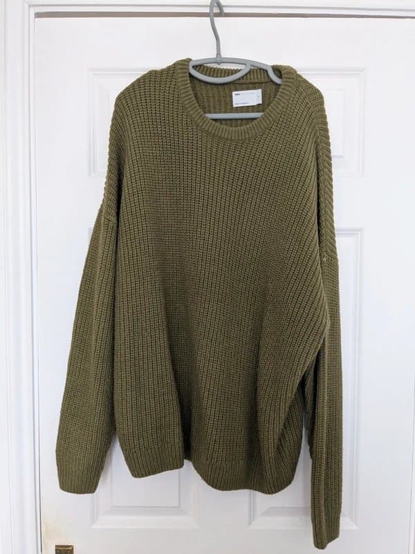 ASOS ASOS khaki green wool knit jumper