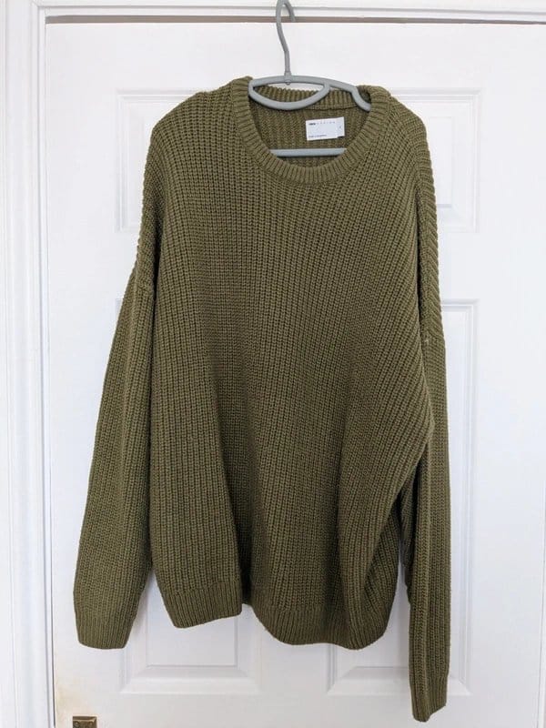 ASOS ASOS khaki green wool knit jumper - 1