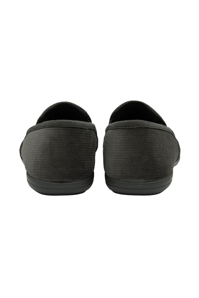 Lotus Lotus Men's 'Peter' Textile Full Slippers in Grey - 3