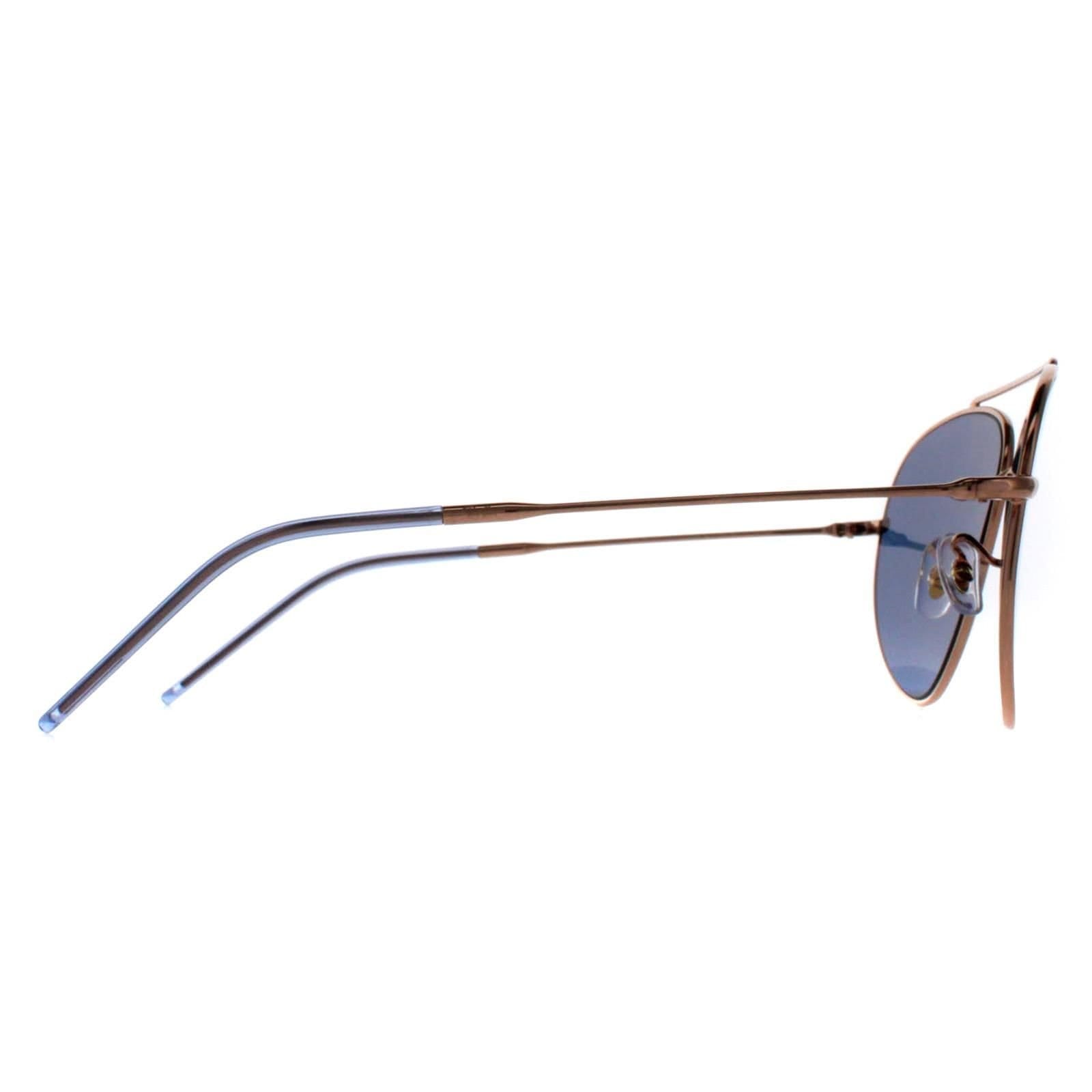 Ray-Ban Ray-Ban Men's Aviator Rose Gold Blue RB0101S Aviator Reverse - 4