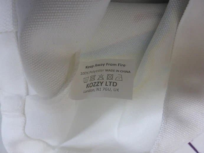 Kozzy Kozzy Highland Cow White Rainbow Reuseable Canvas Shopper Tote Fun Bag 35 x 40cm