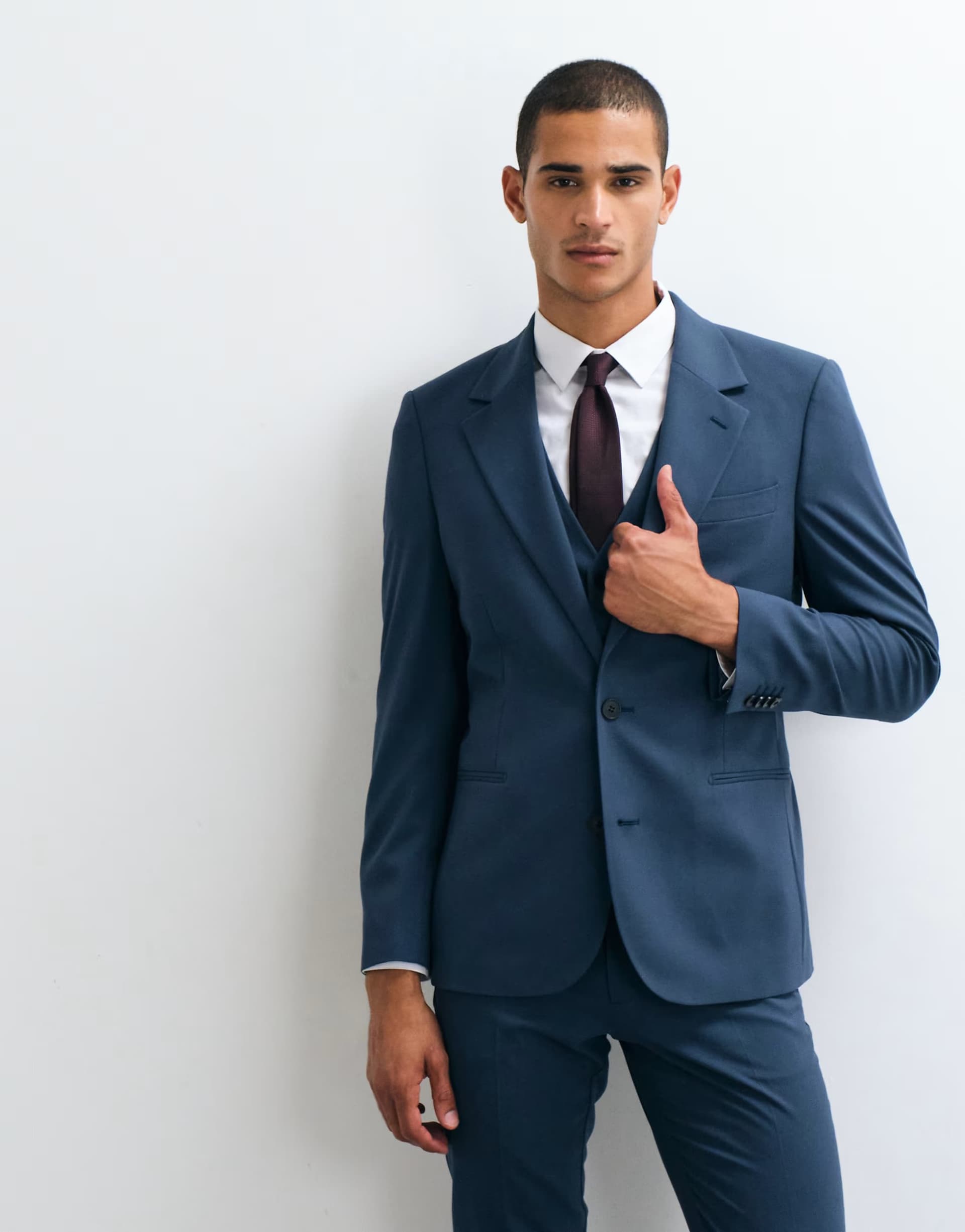 ASOS ASOS DESIGN skinny suit jacket in navy