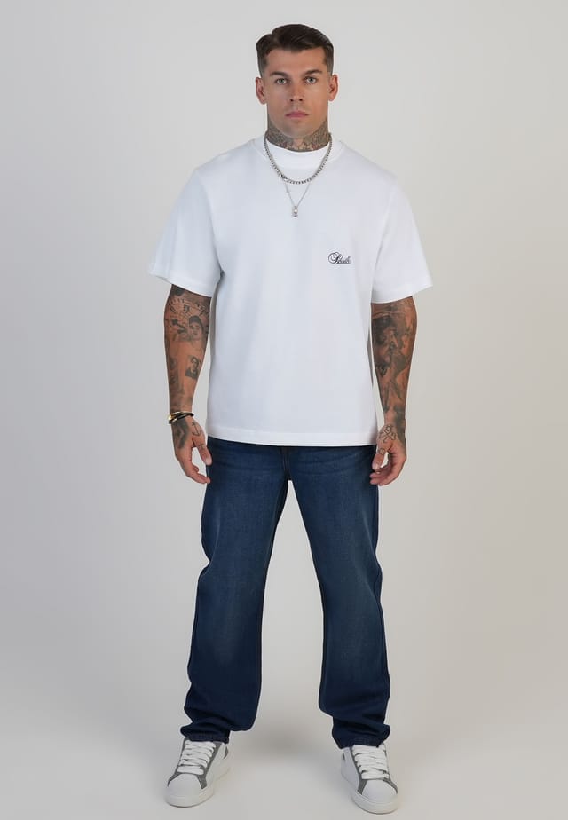 SikSilk SikSilk Men's Straight Fit Jeans in Dark Blue - 3