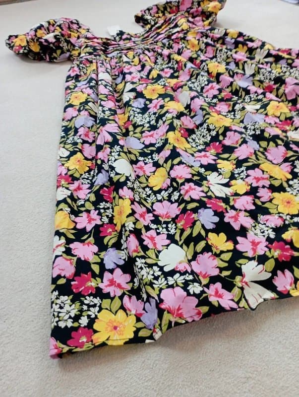 Nobodys Child Nobody's Child | Black rose yellow red floral print Nova midaxi dress UK 18 BNWT