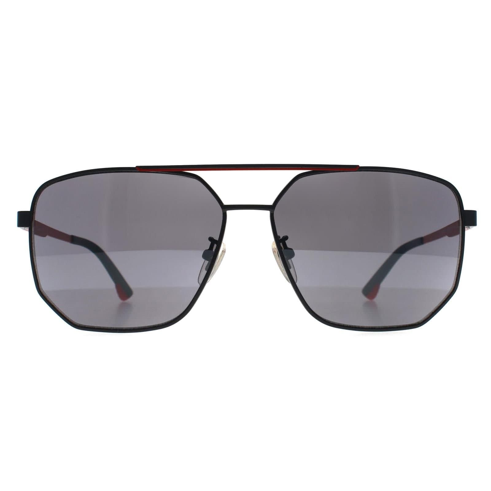 Police Police Men's Aviator Semi Matte Grey Smoke Mirror SPLB36 Synth 1