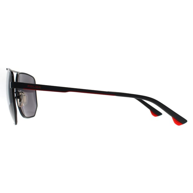 Police Police Men's Aviator Semi Matte Grey Smoke Mirror SPLB36 Synth 1 - 3